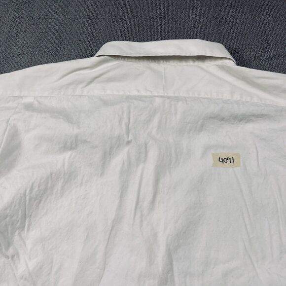 Gitman Bros Shirt Adult 22-40 Tall Beige Button Up Beige Casual Oxford Men's - Picture 15 of 15